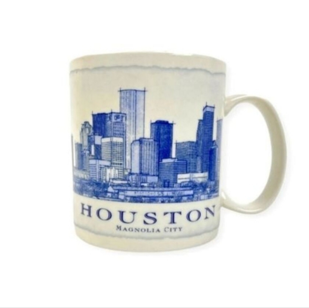Starbucks ☕ Houston 2007 Architecture Series Coffee Cup Mug Magnolia City 18 oz